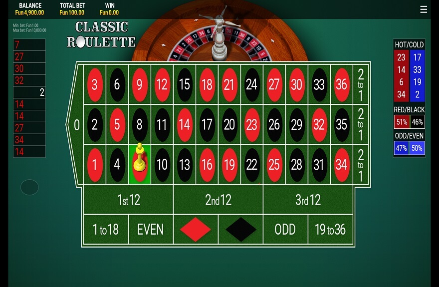 Classic Roulette screen 4