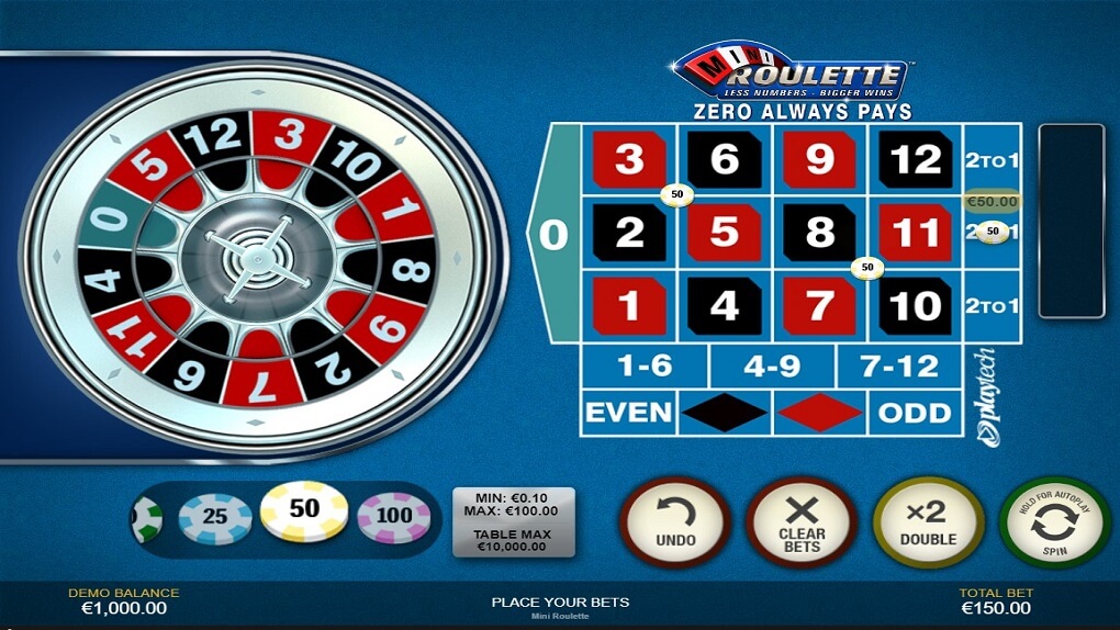 Mini Roulette screen 1