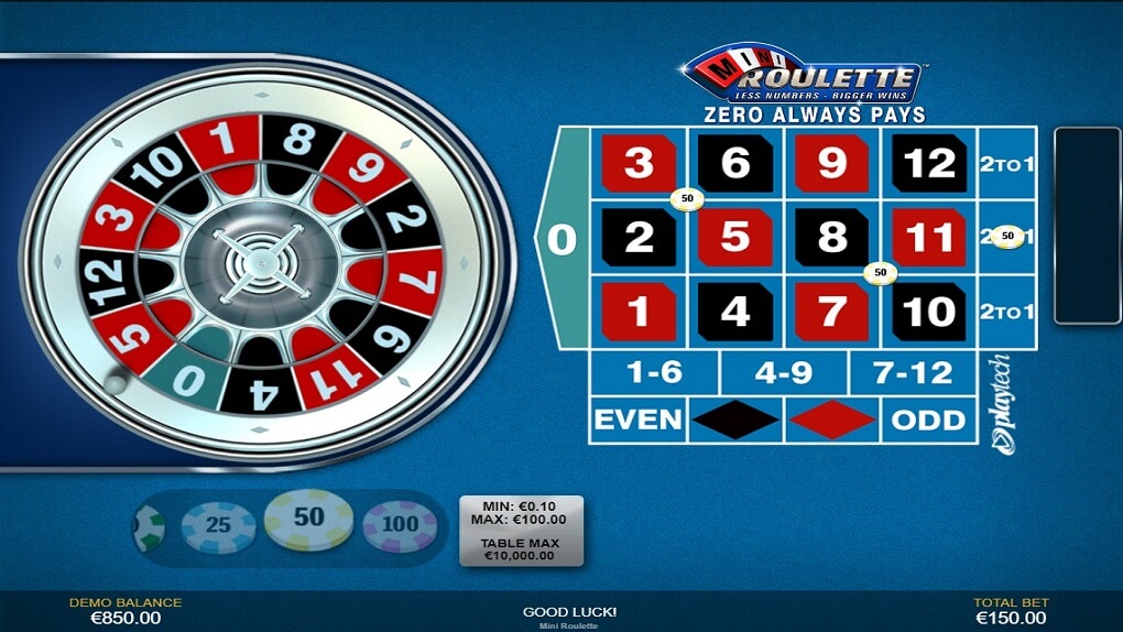 Mini Roulette screen 2