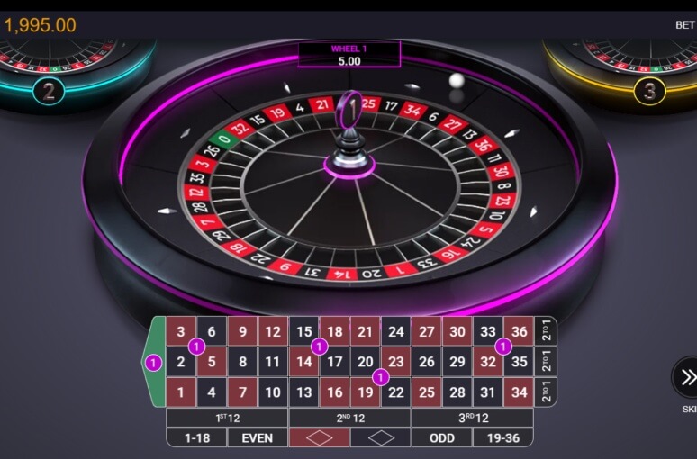 Three Wheel Roulette screen 3