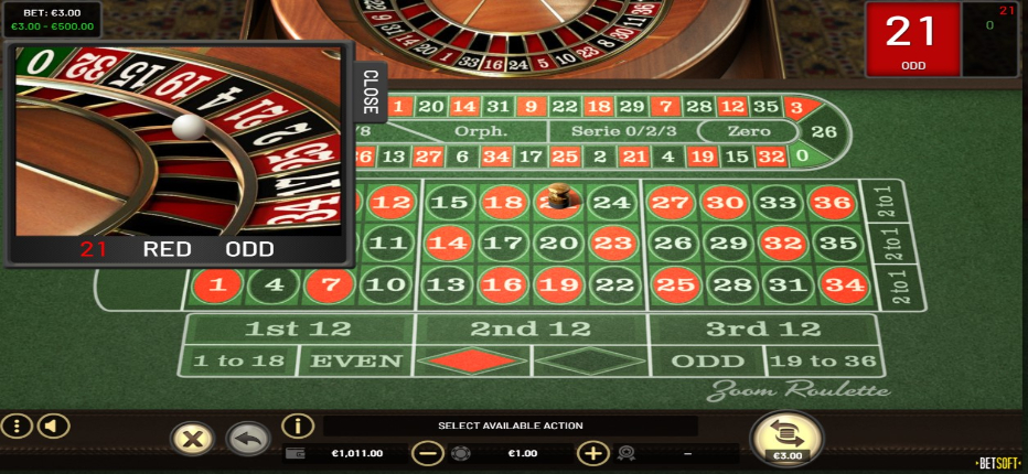 Zoom roulette